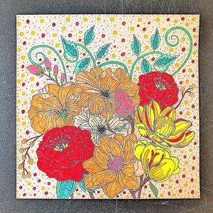 Colorful Floral Art Print